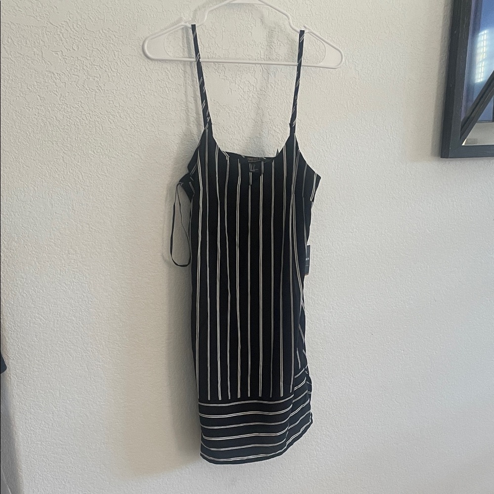 Black and White Striped Dress
